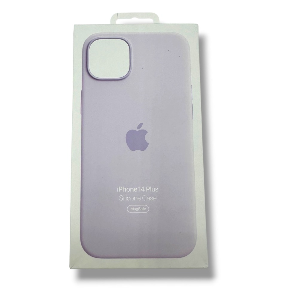 Apple iPhone 14 Plus Silicone Case Lilac MagSafe MPT83ZM/A Genuine Accessory